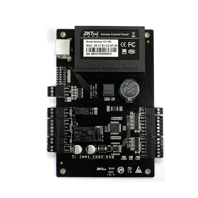 Access Control Board Security Access Control System 1 Door Control Panel WEB Access TCP/IP C3-100 Zk Access3.5