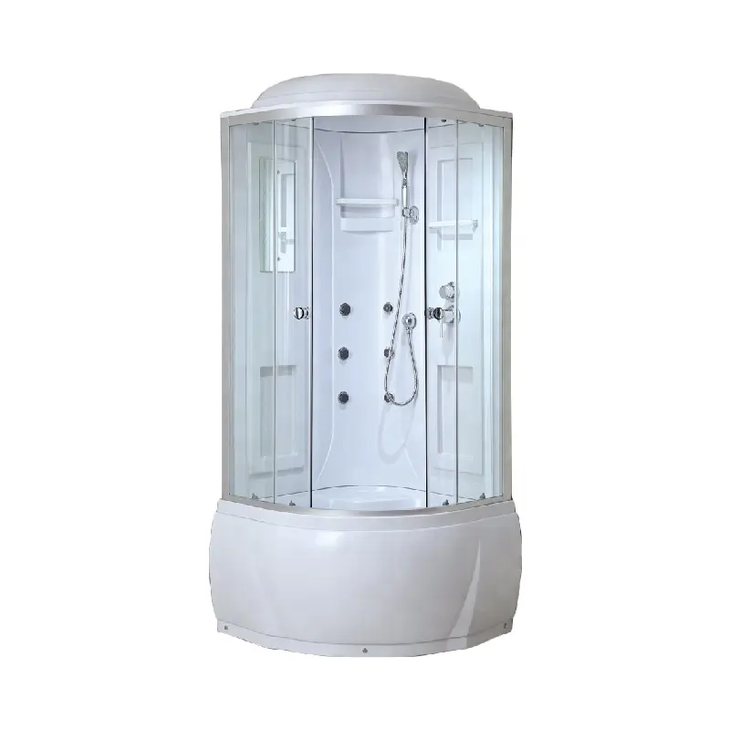 Nouveau design de cabine de douche cadre en aluminium 5mm porte coulissante en verre salle de bain douche cabines de douche