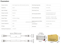 Miboxer MLR1 DC12-24V Mini 2.4GHz RF sans fil APP gradateur à distance pour 2835 5050 contrôleur LED de lumière de bande de couleur unique