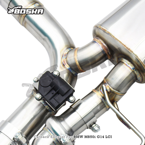 ระบบท่อไอเสียแบบตรงรุ่น ขนาด 1.5 มม. สำหรับ BMW M850/M850i LCI G14/G15/G16 4.4TT ปี 2020-2024 Boska สแตนเลสสตีล X-pipe Catback - Product Image 5