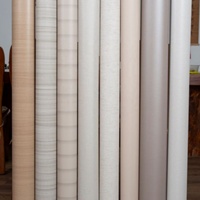 Rouleau de film PVC mat, brillant, grain de bois, marbre uni, pour la décoration intérieure, film de laminage PVC, film d'emballage sous vide