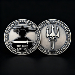 Pièce de monnaie commémorative personnalisée en alliage de zinc avec logo 3D, pièce de monnaie de défi en métal doré, pièce de monnaie commémorative argentée sur mesure - Product Image 2