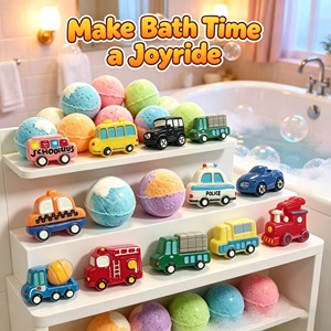 Jouets de <span class=keywords><strong>bain</strong></span>, ensemble de bombes de <span class=keywords><strong>bain</strong></span> surprise en forme de voiture, <span class=keywords><strong>12</strong></span> pièces, 60 g, bombes de <span class=keywords><strong>bain</strong></span> parfumées avec des jouets de véhicules à l'intérieur, meilleur cadeau <span class=keywords><strong>pour</strong></span> les enfants, les garçons et les filles - Product Image 6