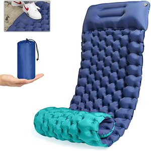 Good Quality Waterproof Self Inflatable ultralight Mattress Beach Camping Sleeping Pad mats With Built-in Pump