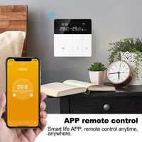 Panneau de commande intelligent OEM 3,5 pouces Tuya WiFi à touches de piano, vert, avec systèmes de kits domestiques et contrôleur de température pour la maison
