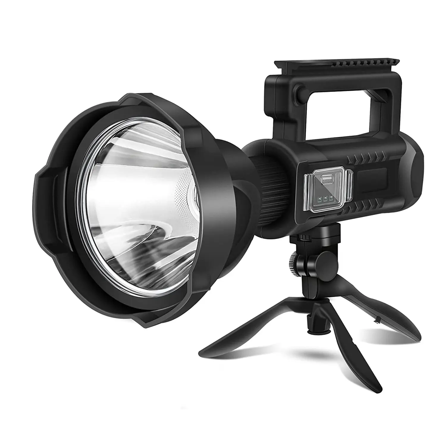 Перезаряжаемый фонарик 90000 люмен светодиодный прожектор Водонепроницаемый 4 режима портативный прожектор с триподом для работы экстренных ситуаций