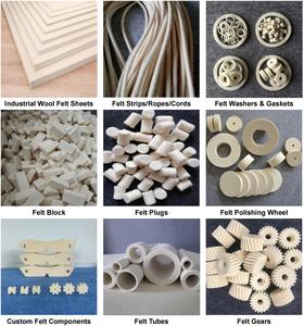 Zapatillas de fieltro de lana Diy Engranaje de fieltro de alta precisión no estándar Engranaje de fieltro de lana de camello - Product Image 3