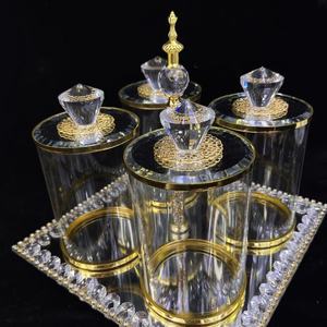 Barattoli in Vetro Trasparente per Alimenti, Ecologici, Capacità 250ml, <span class=keywords><strong>Set</strong></span> Personalizzabile con Vassoio per Caffè, Zucchero, Tè, Caramelle, Uso in Cucina e per Feste - Product Image 6