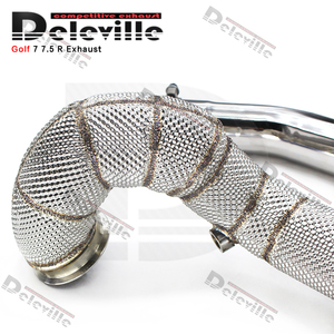 Tuyau de descente droit OBM pour VW GOLF 7R/7.5R GOLFR 2.0T 2012-2019 Tuyaux d'échappement en acier inoxydable - Product Image 3