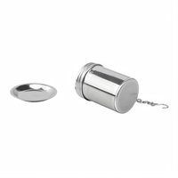 Infuseur à thé en acier inoxydable 304 de qualité alimentaire avec plateau anti-goutte, filtre à thé en vrac à mailles fines pour théière, tasse, mug