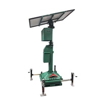 Tour d'éclairage solaire LED avec contrôleur MPPT, éclairage de chantier mobile sur chenilles, système de charge et de stockage optique intégré pour l'éclairage des tunnels