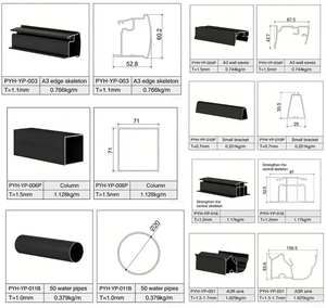 PAIYAHAO YP-008 Gazebo Moderno de Aluminio para Exteriores con Características Impermeables y Resistentes al Viento para Jardín, Patio, Estacionamiento YP-008 A - Product Image 6