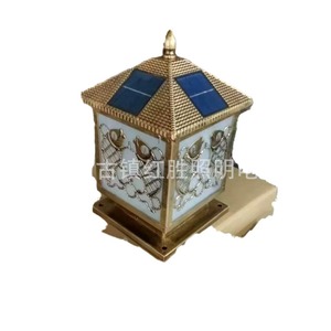 Lámpara Solar de Pilar, Bronce, LED E27, Semiempotrada, Iluminación de Jardín para Exteriores - Product Image 2