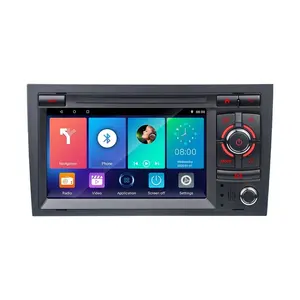 Автомобильный мультимедийный плеер, стерео-система под управлением Android, с 7 "IPS экраном, GPS Навигатором, для Audi A4, B8, B6, B7, S4, RS4, SEAT Exeo, типоразмер 2 Din, 2002-2008