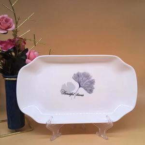 Puestos de plato de pescado de flores doradas de producción propia y Comercialización propia, suministro de supermercado, cena diaria de cerámica de 12 pulgadas <span class=keywords><strong>PL</strong></span> - Product Image 3