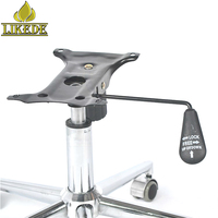 Base de chaise de bureau en métal chromé à roulettes, pivotante et inclinable, réglable en hauteur, 5 étoiles, à prix abordable
