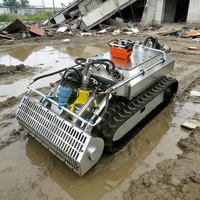 Robot de dragage submersible RC pour le nettoyage des sédiments des étangs à poissons, ROV, profondeur 20m