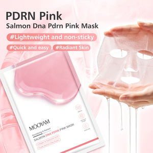 Masque rose anti-âge à l'ADN de saumon PDRN, marque privée, nourrissant et hydratant, améliore l'élasticité et la texture de la peau, masque visage OEM - Product Image 3