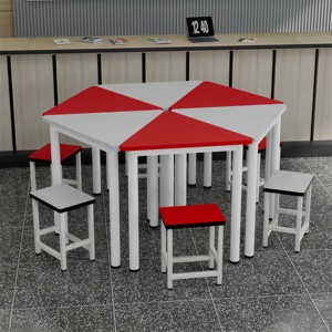 Mesa de Combinación para Lectura y Entrenamiento <span class=keywords><strong>Primaria</strong></span> y Secundaria, Mesa de Consultoría Psicológica, Escritorio de Estudio Escolar, Mesa de Reuniones de Capacitación - Product Image 1