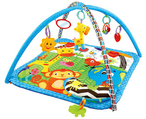 Alfombra de juegos para bebés Tummy Time, alfombrillas de juegos lavables para bebés para actividades en el suelo, gimnasio con juguetes - Product Image 4