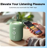 Tribit StormBox Mini+ pour enceinte 12W, son surround 360°, autonomie de 12h, IPX7, lumières RGB, égaliseur, TWS, portable