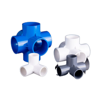 Raccords et accessoires pour tuyaux d'alimentation en eau Mingde PVC 25mm 50mm, surface lisse, 3-6 voies, à angle droit, résistants à la corrosion, garantie 3 ans