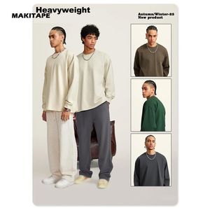 เสื้อสเวตเชิ้ตคอกลมทรงหลวม รุ่น BEW0186 สำหรับผู้ชาย ผ้าฝ้าย 100% แขนเสื้อแบบดรอปโชว์เดอร์ ปักลายเทคนิค สำหรับฤดูใบไม้ร่วง - Product Image 3