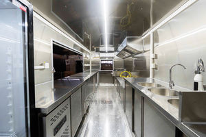 รถพ่วงลายจุดอาหารข้างถนนอาหารสแน็คบาร์รถพ่วงเคลื่อนที่ - Product Image 5