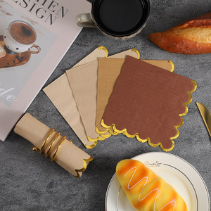 Cross-border napkins for restaurants and hotels, high-quality printed disposable solid color napkins, customizable with logo - Product Image 2