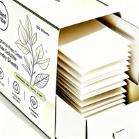 Feuilles de lessive sans parfum, portables, dissolvables, nettoyage en profondeur, douces et inodores