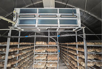 Système de climatisation et de ventilation pour la production de champignons en environnement contrôlé