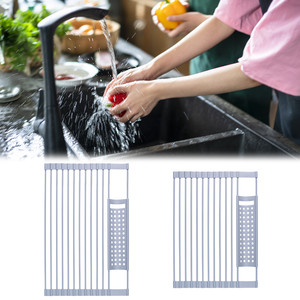 Sopra il lavello scolapiatti scolapiatti da <span class=keywords><strong>cucina</strong></span> scolapiatti arrotolabile per utensili - Product Image 4