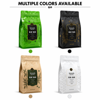 Sachets à fond plat pour café et aliments, taille personnalisée, fournisseur, sachets à fond plat imprimés sur mesure