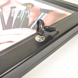 Ngoài Trời LED quảng cáo hộp Đèn chống thấm nước có thể khóa bảng thông báo treo tường bảng Áp phích có thể khóa khung Áp phích - Product Image 6