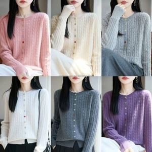 Vente en gros de vêtements pour femmes, automne/hiver, pull en tricot en spandex à prix réduit, style décontracté, <span class=keywords><strong>lot</strong></span> de stock expédié aléatoirement CN - Product Image 6