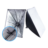 Équipement pour appareil photo Photographie Photo Fill Light Studio Trépied Ensemble Lampe Unique Ampoule 50*70 cm Soft Box Kit d'éclairage pour la prise de vue