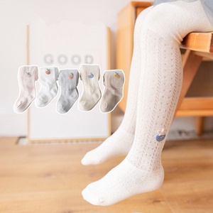 Collants respirants en maille pour bébé fille, collants d'été en coton pour tout-petits, leggings élastiques ajourés - Product Image 1