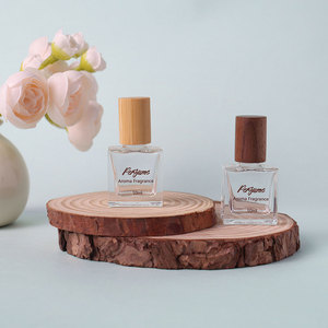 ขวดแก้วใสขนาด10มล. พร้อมฝาไม้ไผ่สามารถเติมได้15มล. ขวดแก้วเปล่าสีขาวสีดำด้านสีเหลืองอำพัน - Product Image 2