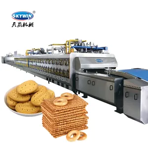 Skywin Industrial Biscuit Cookie Baking Equipment Hybrid Gas Oven for Biscuit Factory