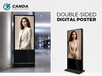 Affichage publicitaire sur pied, écran interactif Android LCD, signalétique numérique et écrans d'affichage, écran numérique
