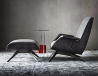 Chaise de salon au design industriel avec composants en contreplaqué courbé, dossier et assise en contreplaqué moulé pour la maison, le bureau et la salle à manger