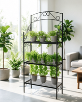 Étagère à fleurs en acier personnalisée avec un montage facile et un design décoratif
