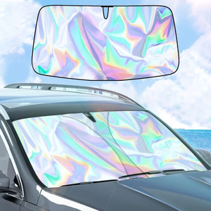 Parasol Plegable Para Parabrisas De Automóvil, Diseño De Mariposas Azules Y Doradas, Bloquea Los Rayos UV, Protección Solar Contra El Calor Para Automóvil, Camión, SUV, Para Mantener Tu Vehículo