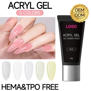 Gel de Extensión de Uñas Acrílico Cristalino de Moda, Paquete Personalizado, Venta Caliente, Gel UV LED de Construcción Rápida, Stock Disponible al por Mayor - Product Image 1