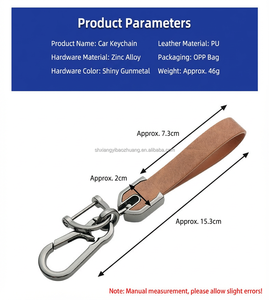 Llavero de Cuero Genuino Premium Cosido a Mano, Porta Llaves de Auto Duradero <span class=keywords><strong>con</strong></span> Clip <span class=keywords><strong>para</strong></span> Cinturón, Diseño Antipérdida, Regalo de Lujo <span class=keywords><strong>para</strong></span> Conductores - Product Image 3