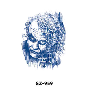 2 Semaines Haute Qualité Faux Noir Imperméable Hommes <span class=keywords><strong>Bras</strong></span> Jambe Poitrine <span class=keywords><strong>Epaule</strong></span> Semi Permanent Temporaire Autocollant Tatouage - Product Image 6