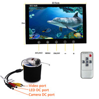 Monitor warna 20m 10 inci, perlengkapan memancing kamera Video bawah air Wifi nirkabel dengan kamera 720P 1000TVL untuk memancing di laut es