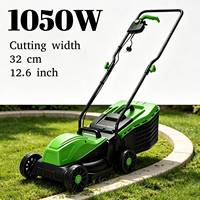 Tondeuse à gazon électrique Vertak 1050W 32cm, tondeuse à gazon à pousser, coupe-herbe de jardin, désherbeur
