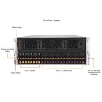 Serveur GPU en rack 4U SYS-420GP-TNR, double socket, 10 GPU, 24 baies, pour l'IA, l'apprentissage profond, le calcul haute performance (HPC), le rendu VDI