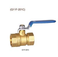 Vanne à boisseau sphérique industrielle forgée en laiton HPb59-1, 2 pièces, 1/2"-2", PN16, avec joint torique NBR et joint de tige, écrou de blocage SS201 pour eau et air